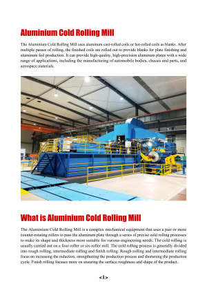 Aluminium-Cold Rolling Mill