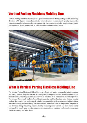  Vertical Parting Flaskless Molding Line