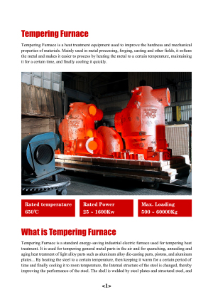 Tempering Furnace