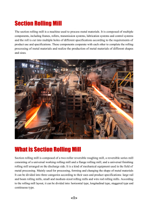 Section Rolling Mill