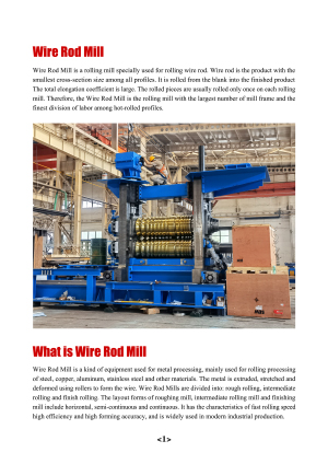 Wire Rod Mill 