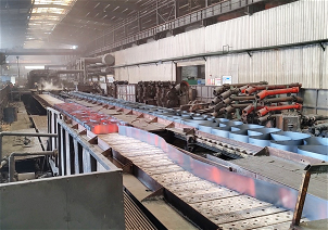 IDM strip steel rolling mill production line operation site